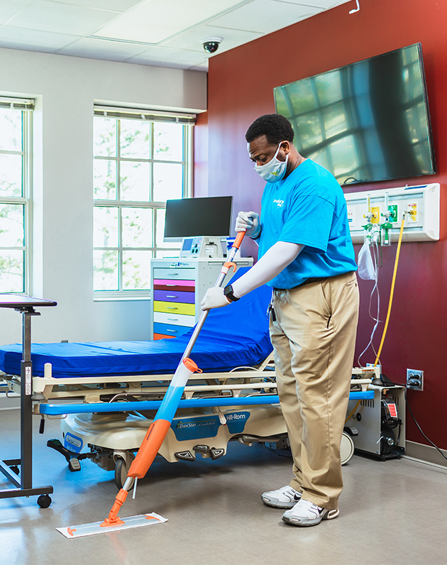 commercial cleaning company in Houston providing healthcare and hospital cleaning services