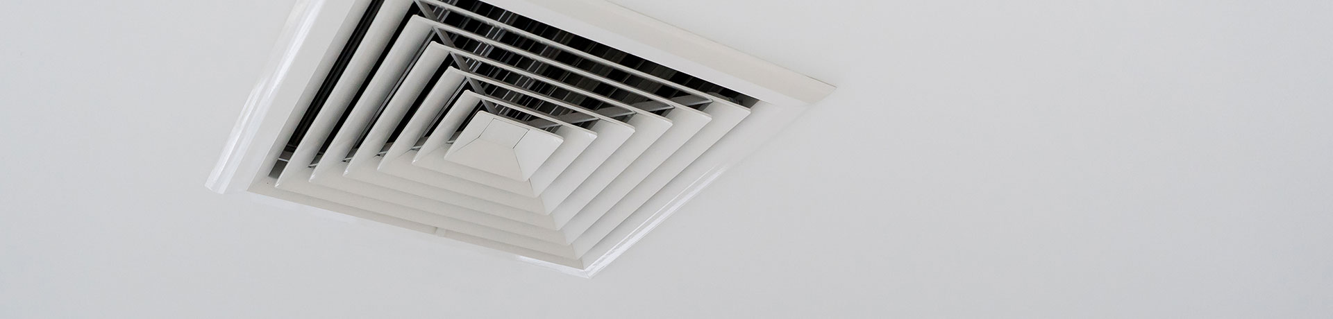 Close up of an air vent in a commercial setting