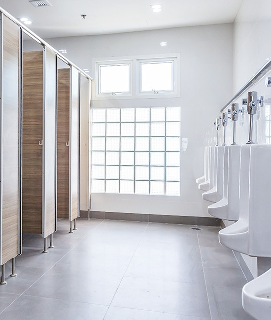 professionally cleaned bathroom