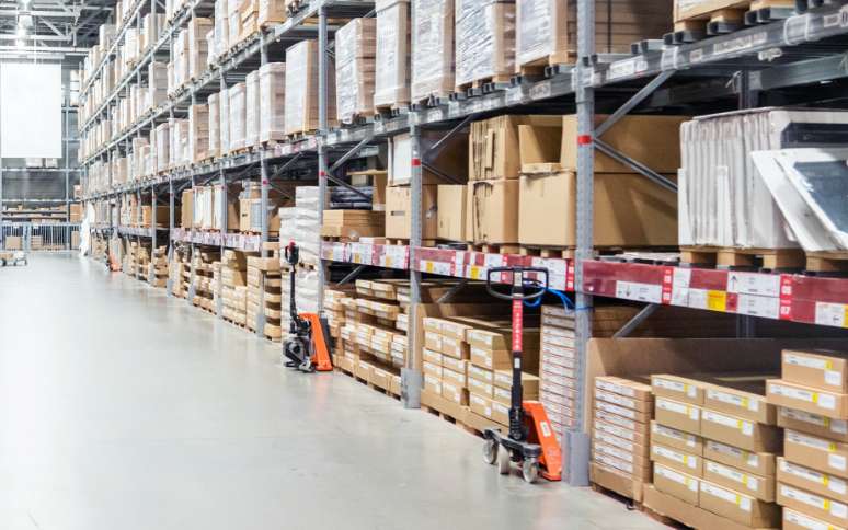 Organized Packages in Distribution Warehouse