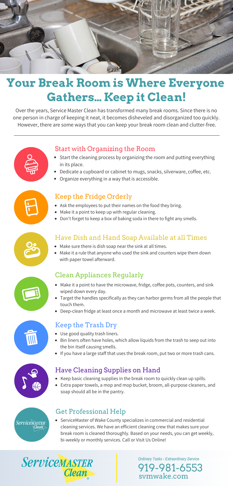 Your Break Room Cleaning Tips