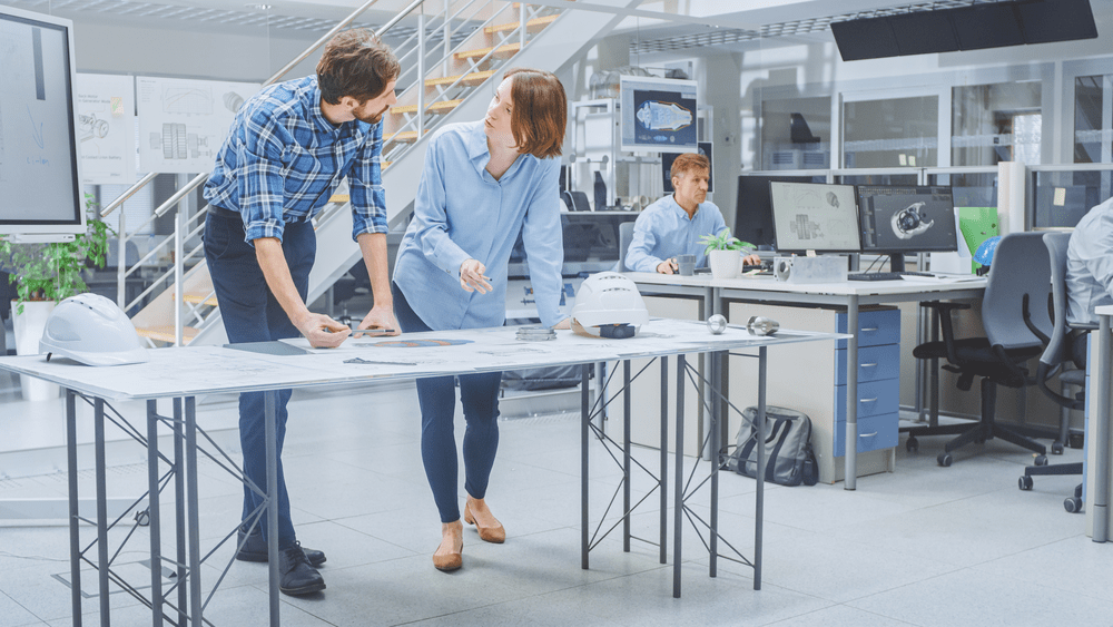 workers in an office